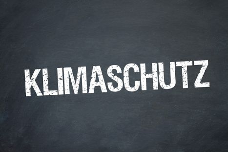 Foto: Schriftzug Klimaschutz